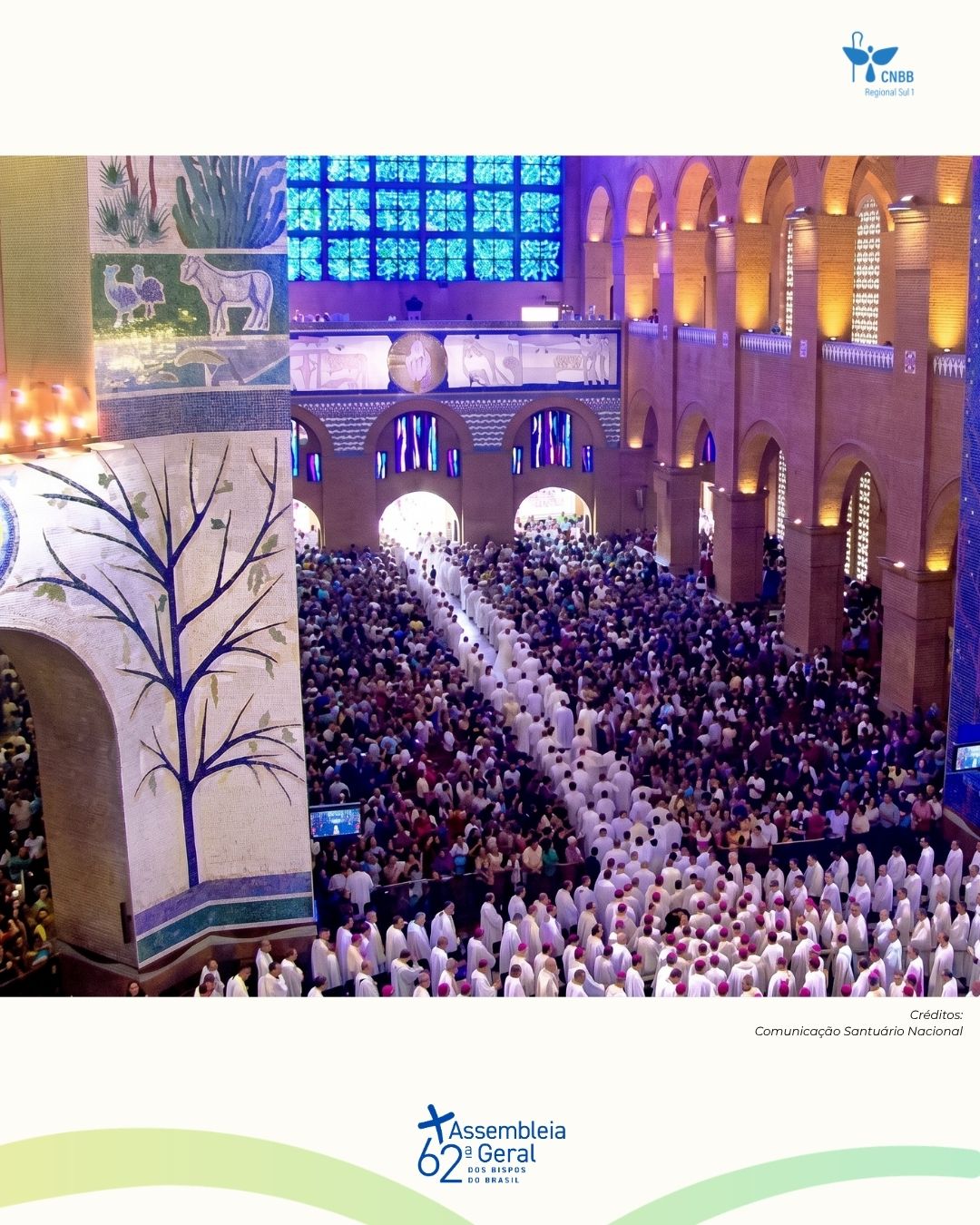 Bispos em procissão no Santuário Nacional