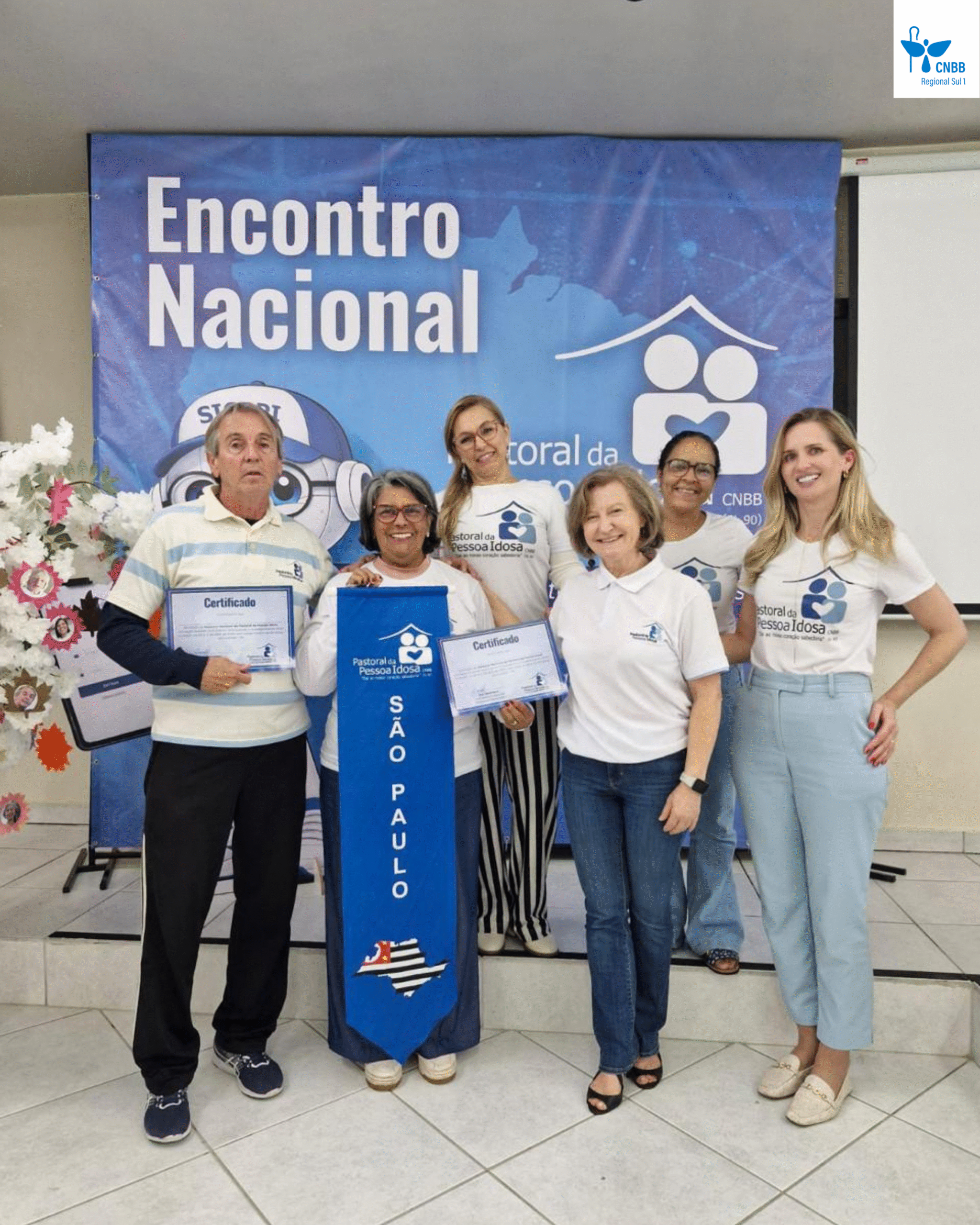 Participantes do Regional Sul 1 no Encontro Nacional da Pastoral da Pessoa Idosa