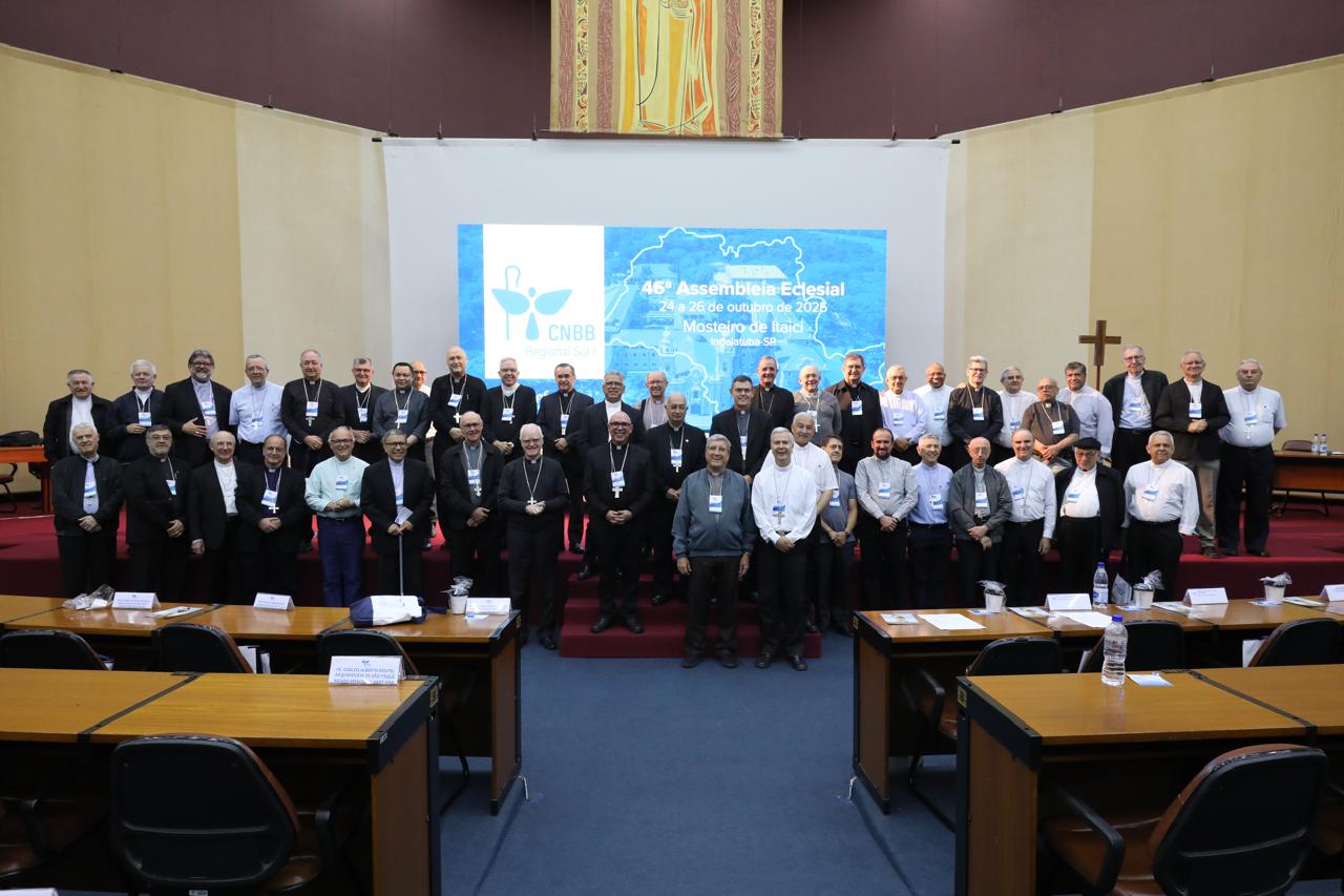 Bispos reunidos na 62ª Assembleia Geral da CNBB em Aparecida